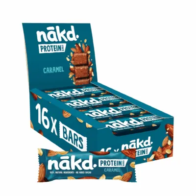 Nakd Protein Caramel (16x 45g) reep en doos