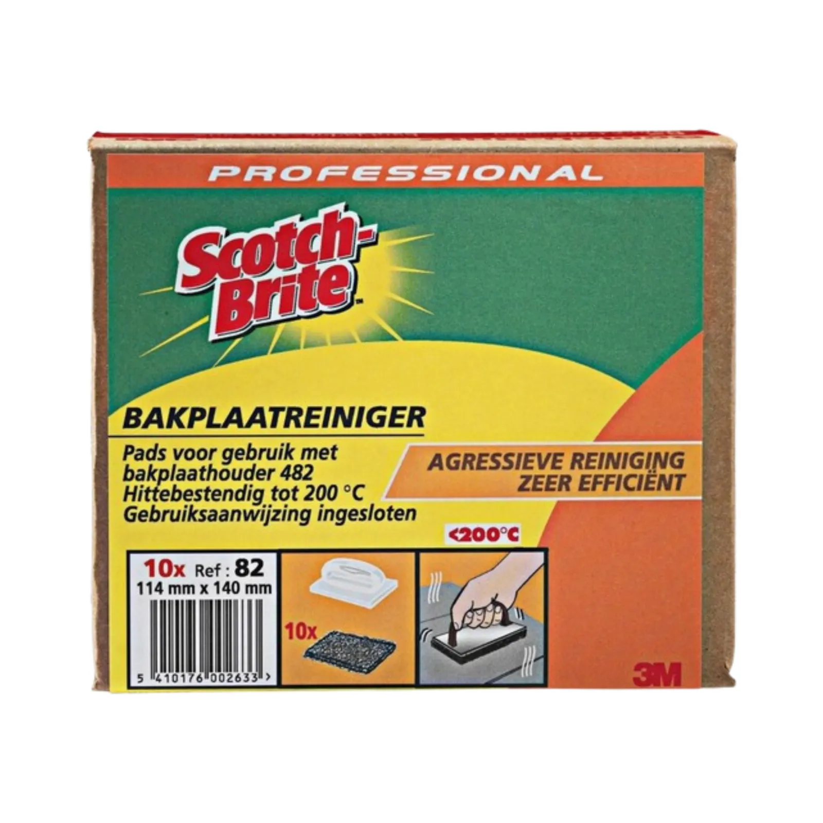 Doos pads bakplaatreiniger voorkant