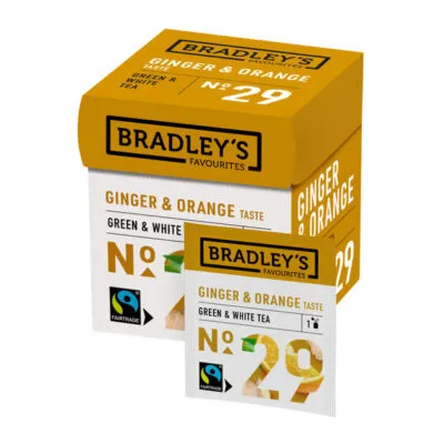 Bradley's favourites green/white tea ginger & orange 12x1.75 gram No. 29