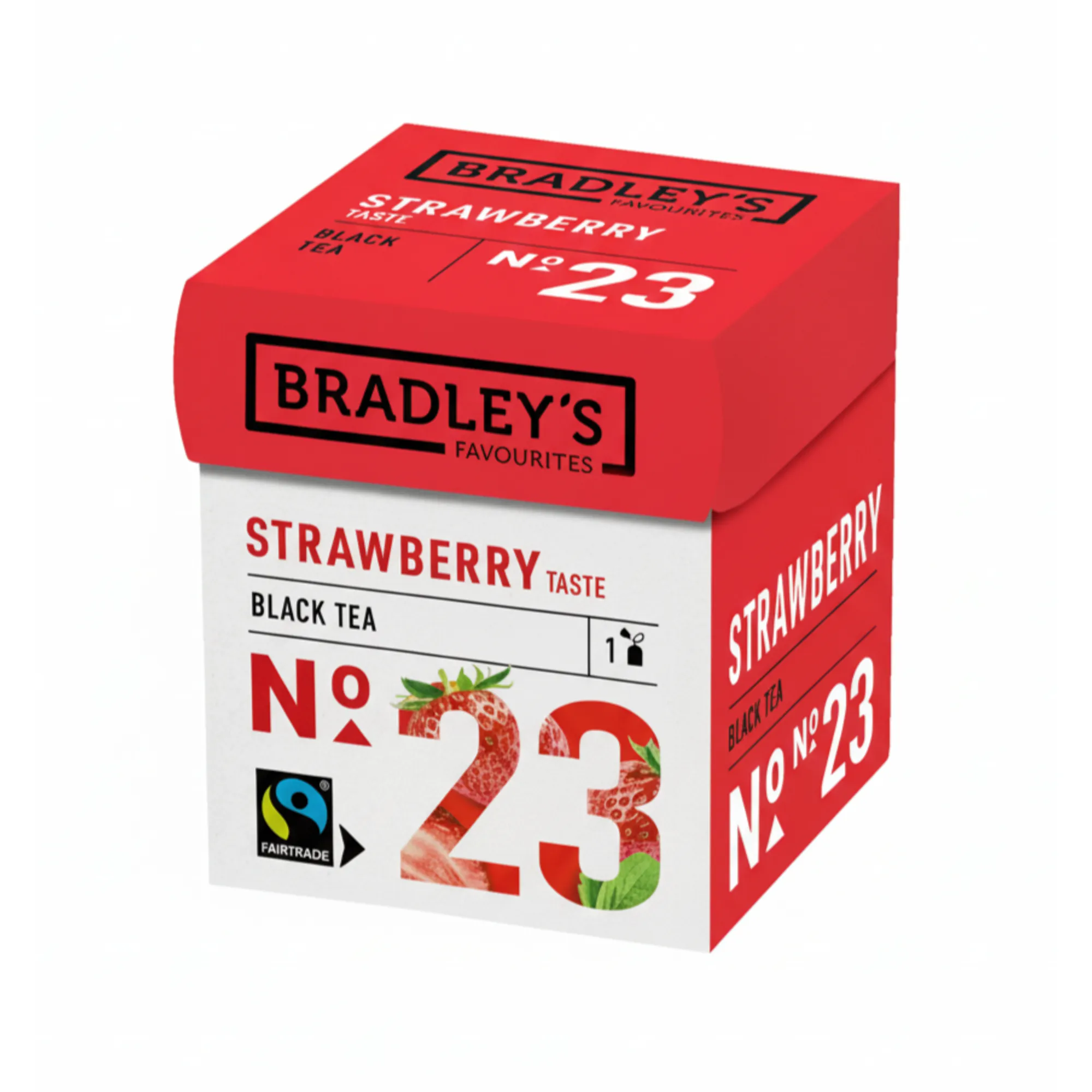 Bradley's Favourites Black Tea Strawberry No. 23 (72x 2g)