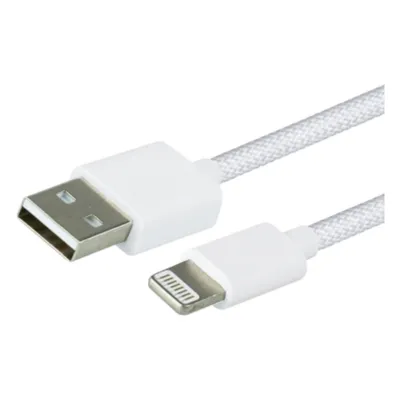 Datakabel Usb usb-c wit opleder voorkant