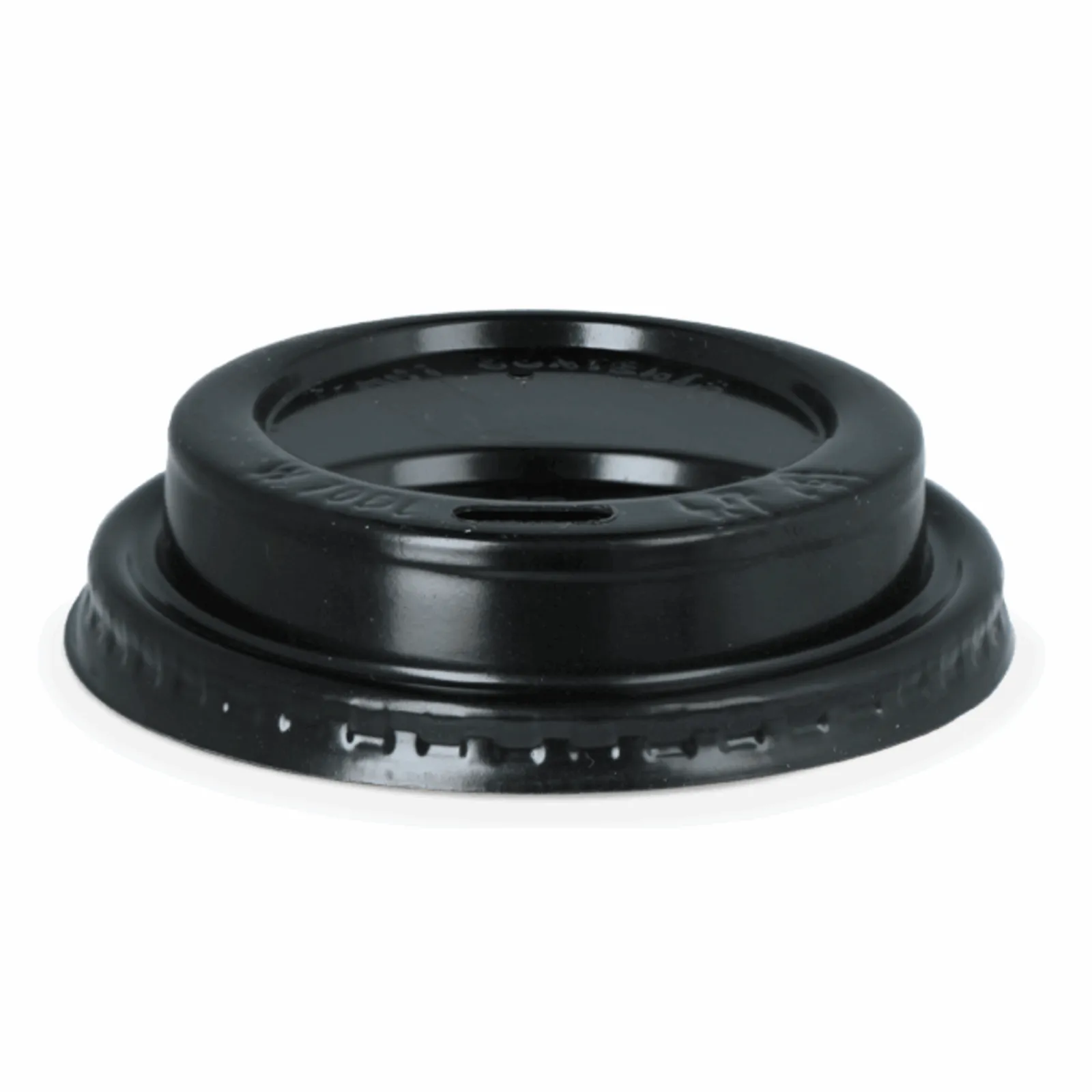 Koffiebeker Deksels To Go zwart 70mm (100 stuks)