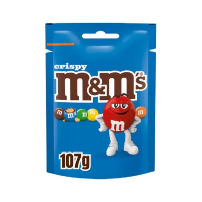 107gr blauw zak M&M's MMS voorkant chocolade