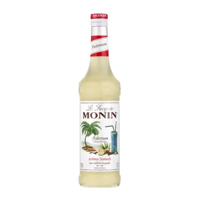 lichte kleur siroop fles glas monin voorkant
