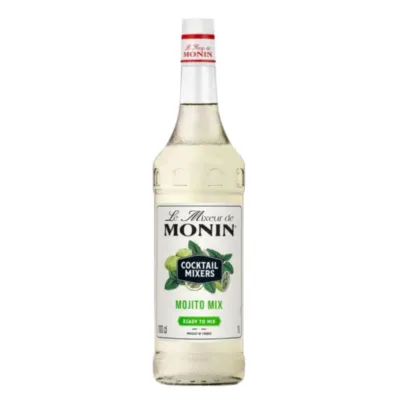Witte fles monin mix Mojito voorkant