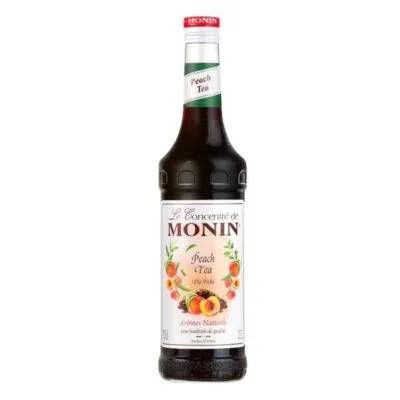 Fles Monin siroop peach voorkant