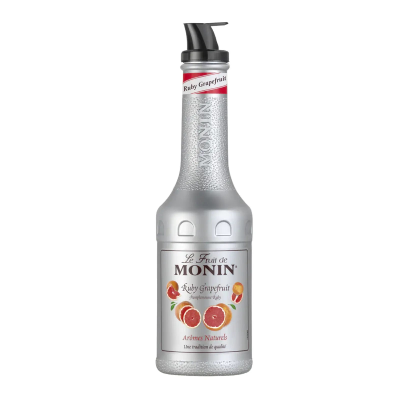 Grijze fles puree Monin Grapefruit voorkant