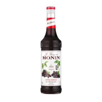 zwart fles bramen blackberry siroop voorkant