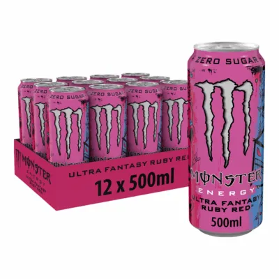 Monster Energy Ultra Fantasy Ruby Red blik (12x 500ml)