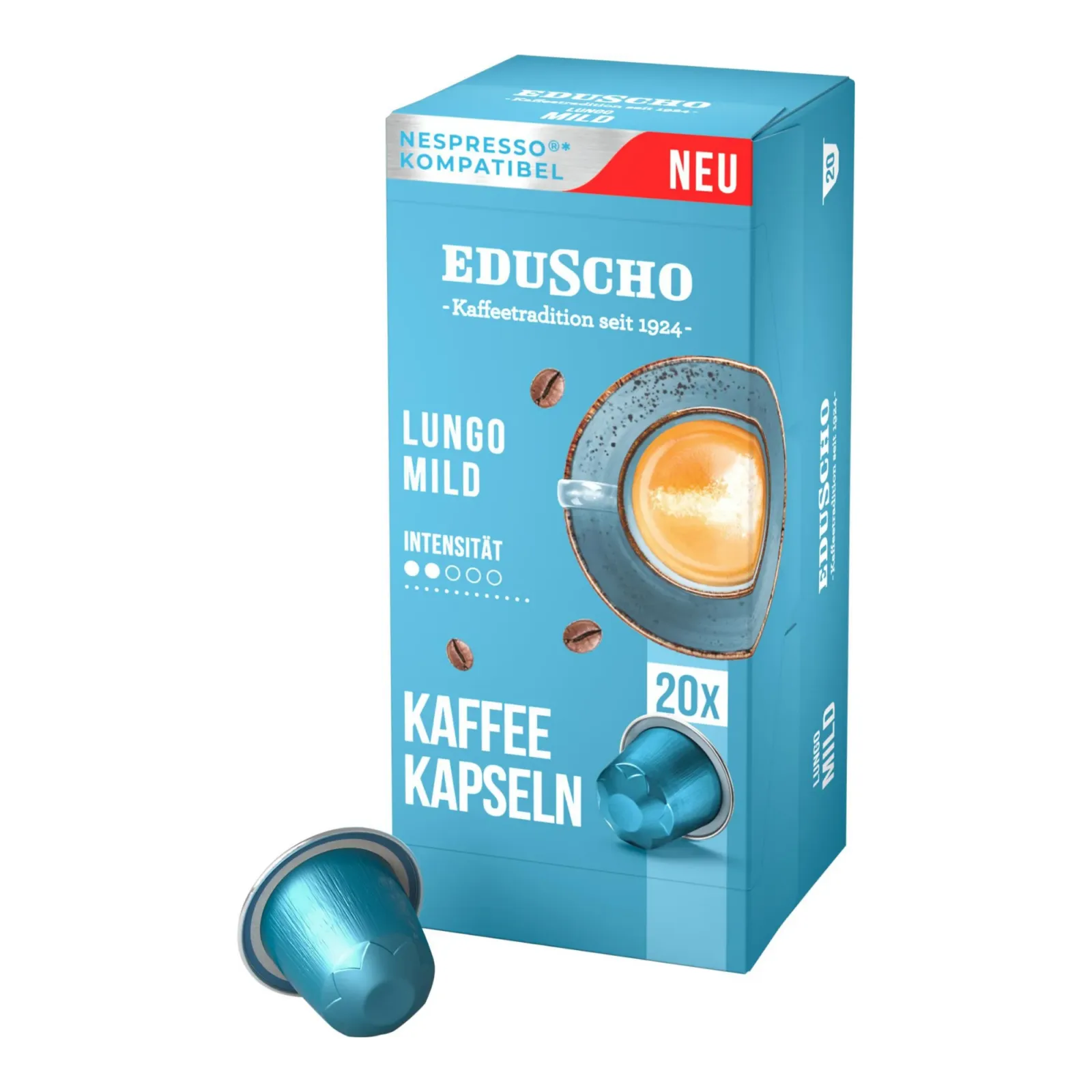 Edu Lungo Mild Cups (5x 20 cups)