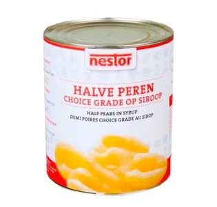Nestor halve peren op siroop 3 liter
