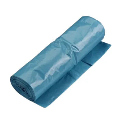 Afvalzak blauw liggend voorkant