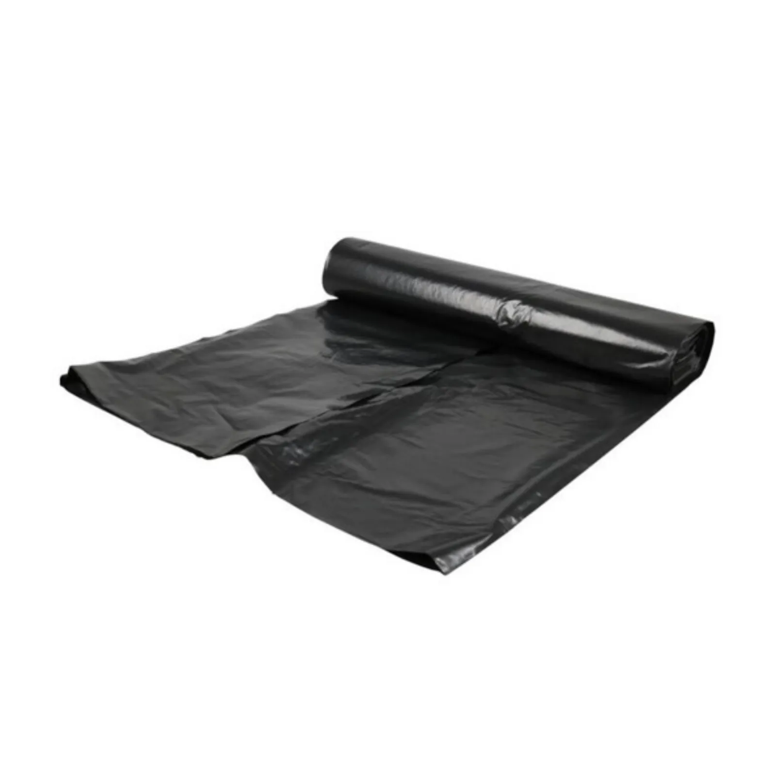 zak liggend zwart afvalzak voorkant