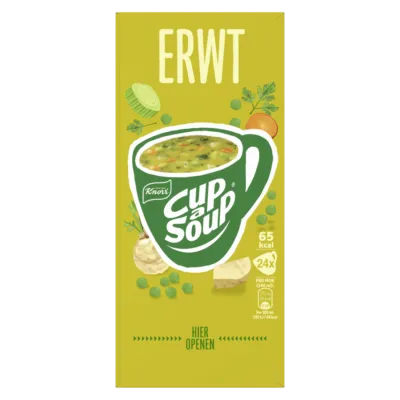 Erwt doos Knorr soep groen