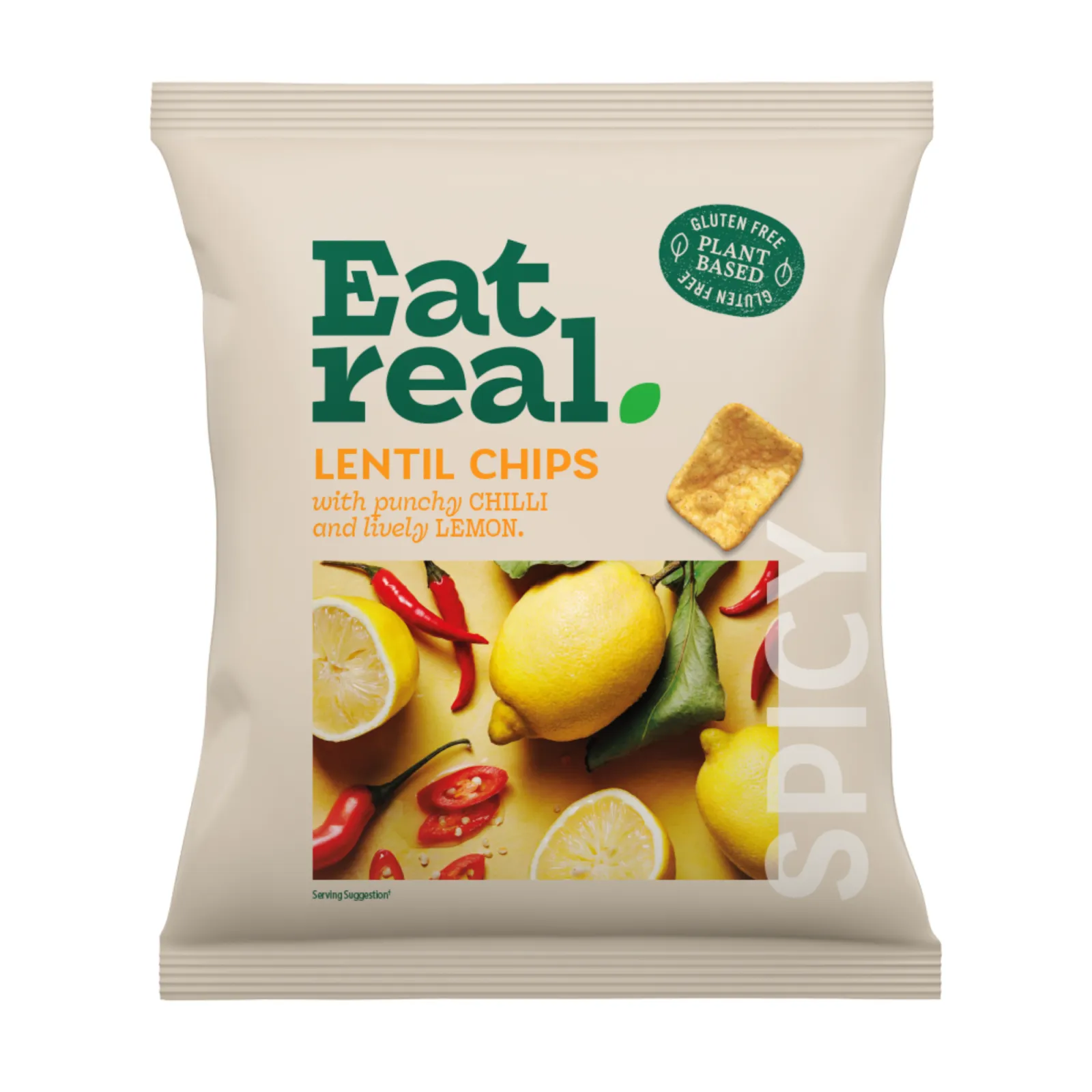 Eat Real Chilli & Lemon Lentil Chips (18x 40gr)