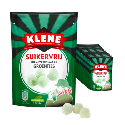 Klene Suikervrij Eucalyptus Groentjes (12x 90gr)