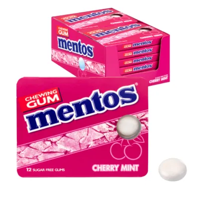 Mentos Kauwgom Cherry Blister (12 stuks)