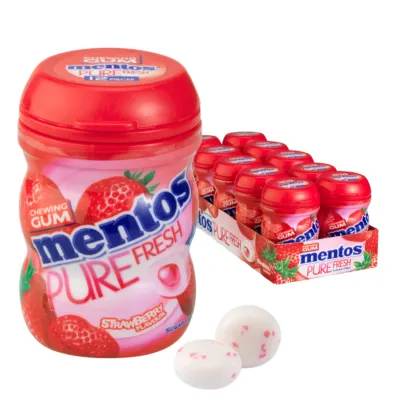 Mentos Kauwgom Pure Fresh Strawberry Mini (10x 12 stuks)
