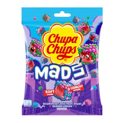 Chupa chups mads berries zakje 115 gr