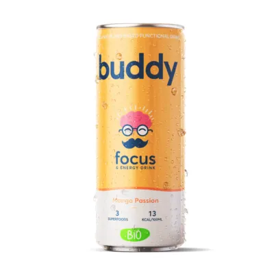 Buddy Mango Passion Bio Blikje (12x 250ml)