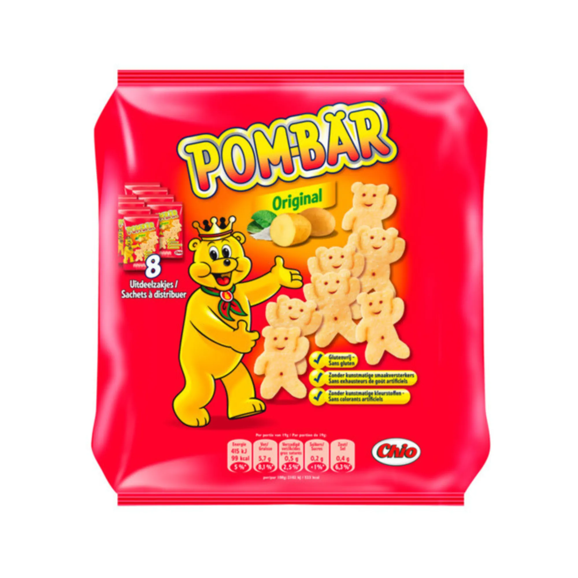 zak rood pombar chips voorkant