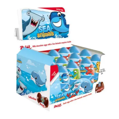 doos display chocolade eieren zijaanzicht