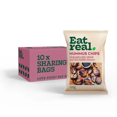 Eat Real Caramelised Onion &Amp; Balsamic Hummus Chips 110 gr