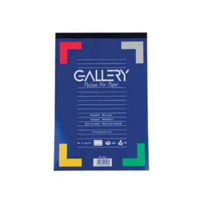 schrijfblok blauw Gallery liggend voorkant