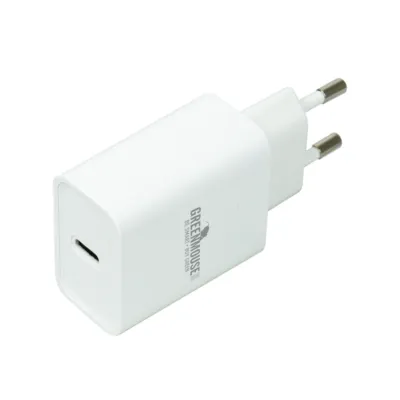Oplader usb-c wit zijaanzicht