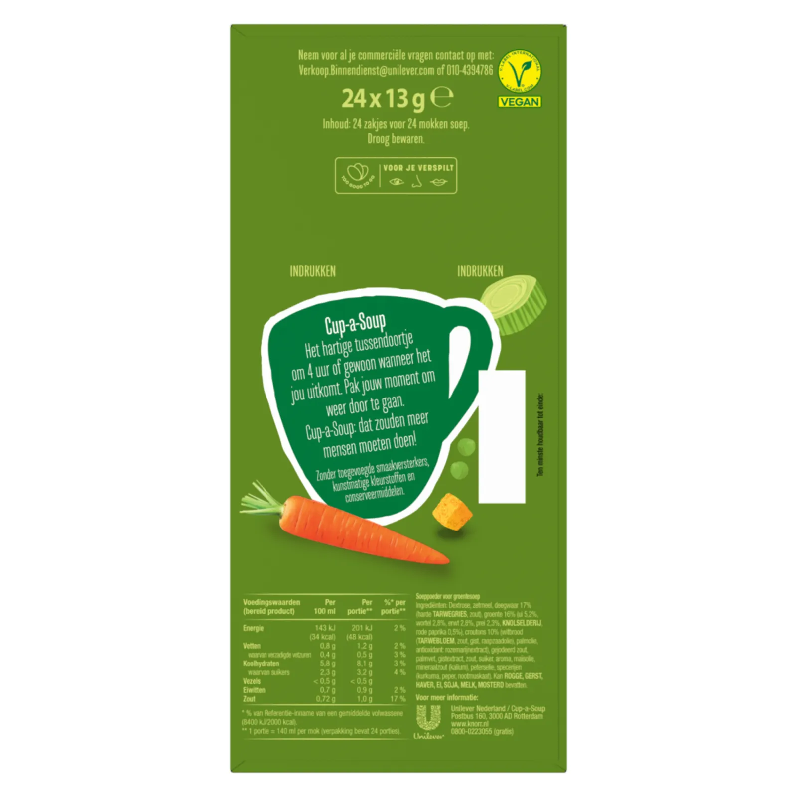 achterkant knorr drinkbouillon pak