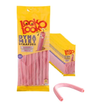 Look-O-Look Dynamietstaafjes Aardbei (15x 110gr)