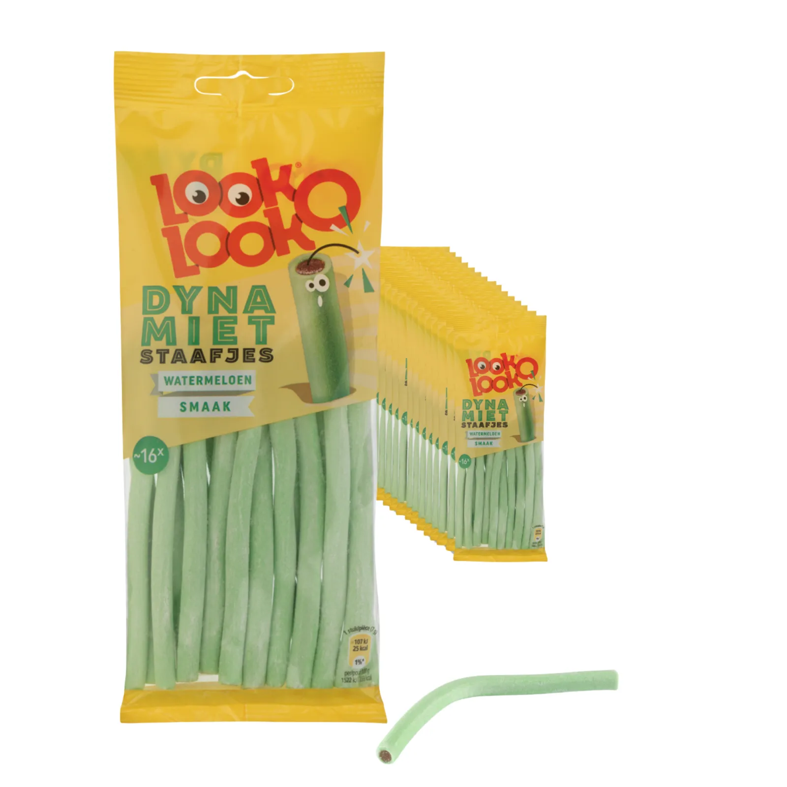 Look-O-look Dynamietstaafjes Watermeloen (15x 110gr)