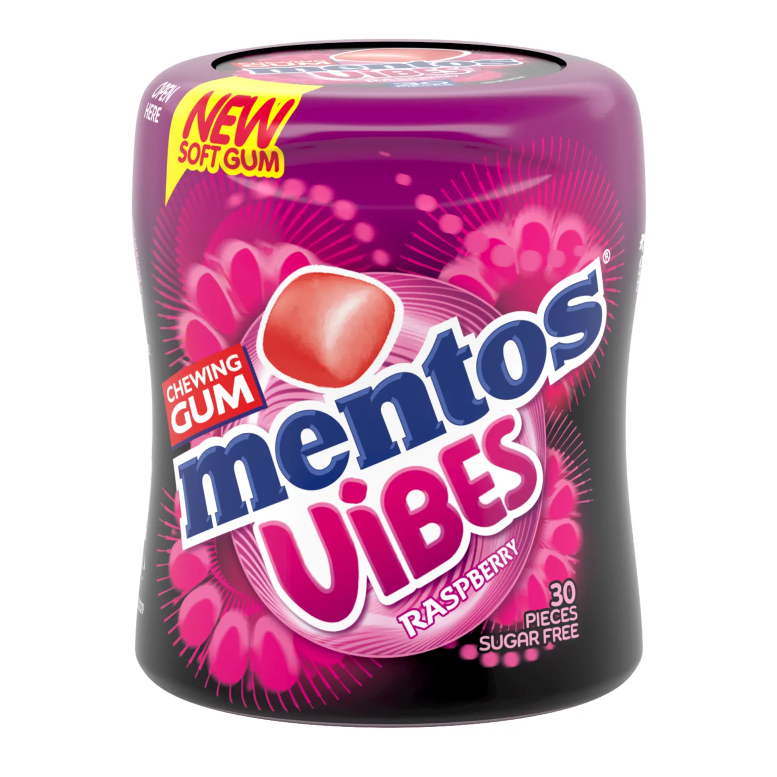 mentos pot rasberry vibes voorkant