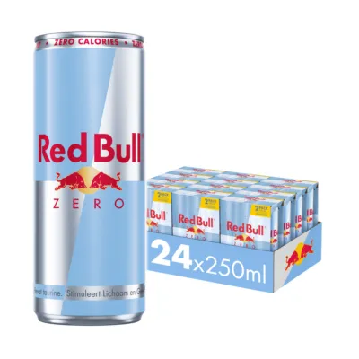 Tray multipacks redbull suikervrij sleek blik voorkant
