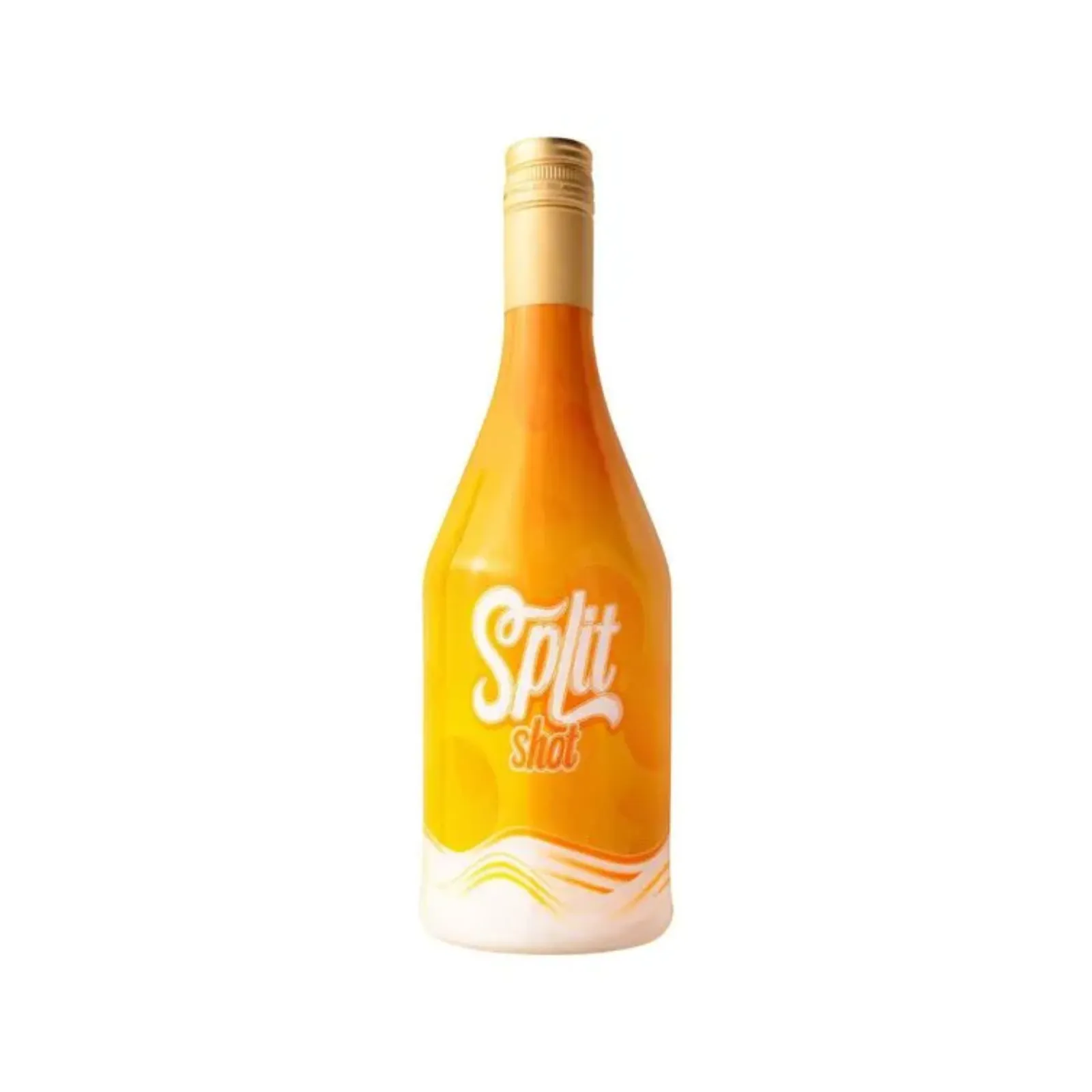 Split Shop Fles staand oranje voorkant