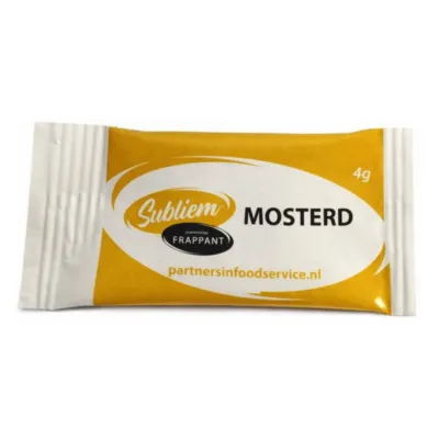 zakje mosterd subliem voorkant
