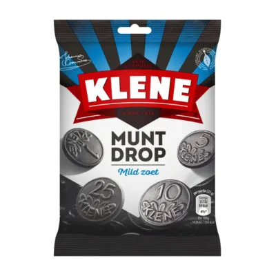 Klene muntdrop zakje 120 gr