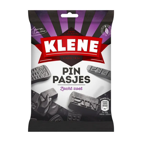 Klene pinpasjes zakje 120 gr