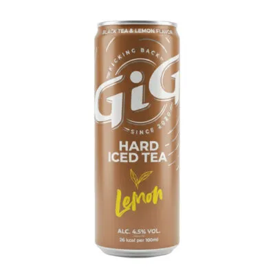 Gig hard iced tea sparkling lemon blik 25 cl