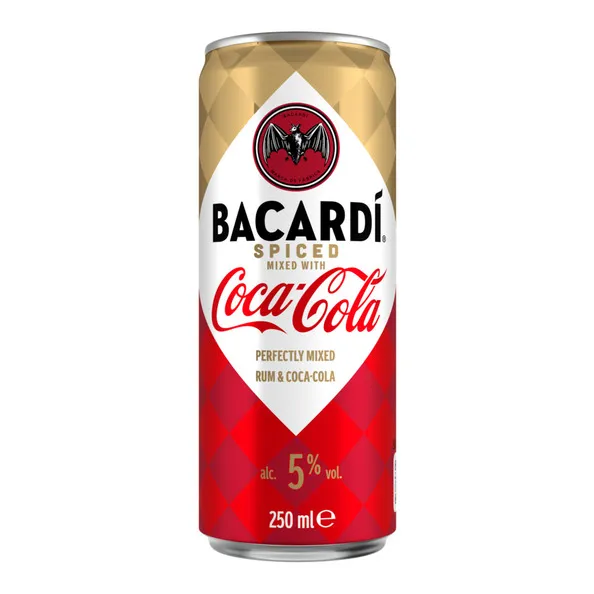 Bacardi & Coca Cola Spiced Blik (12×250 ml)
