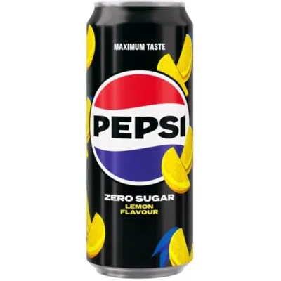Pepsi zero sugar lemon sleek blik 33 cl