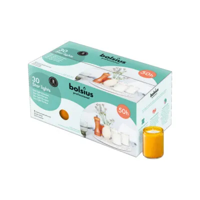 Bolsius starlights amber (30 stuks)