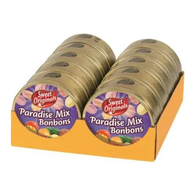 Paradise fruitmix bonbons blikje 200 gr