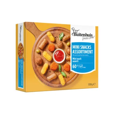 Buitenhuis mini snack assorti 4 soorten