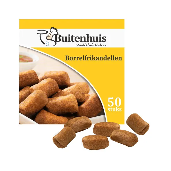 Buitenhuis borrelfrikandel 20 gr