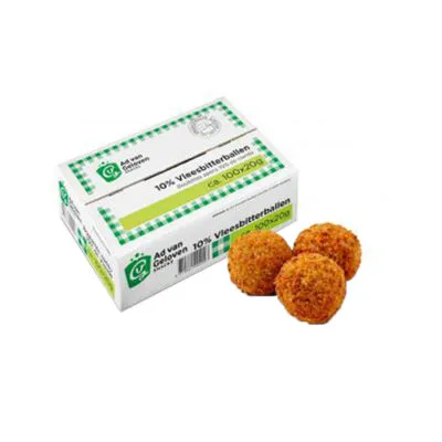 Ad van Geloven vleesbitterbal 10% 20 gr