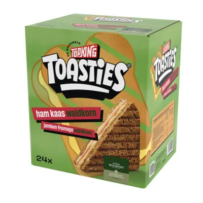 Topking waldkorn toasties ham kaas 108 gr