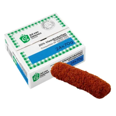 20% vleeskroketten omdoos los liggend voorkant OVEN