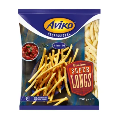 Aviko zak premium lange friet voorkant