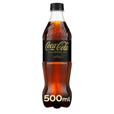 Fles Cola zero zero 50cl staand voorkant
